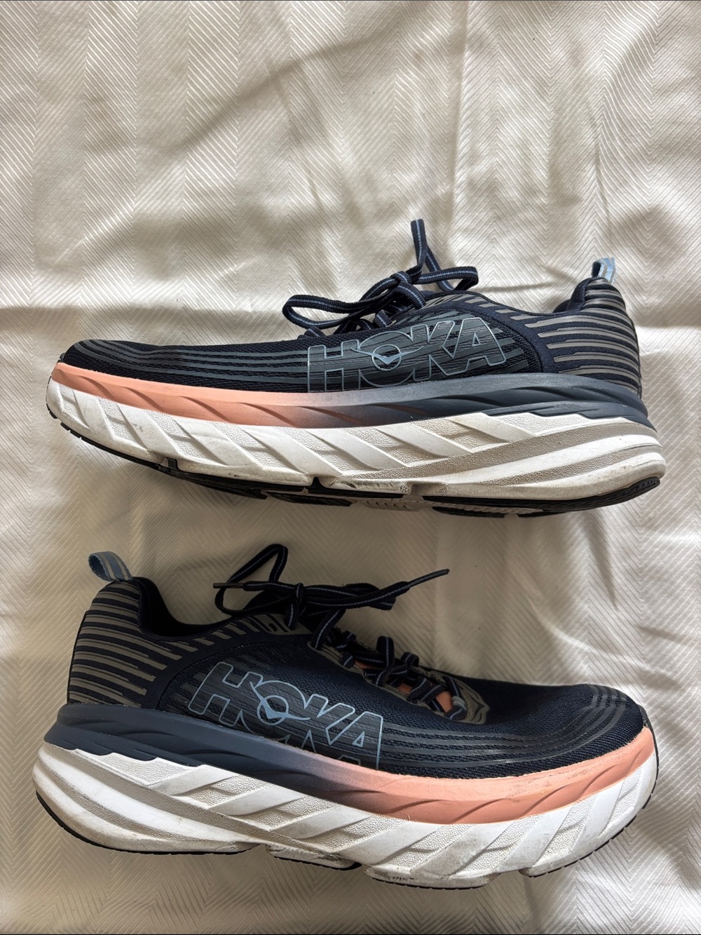 Hoka One One Bondi 6 Shoes Running Sneakers MIDP Sz 9.5 WIDE